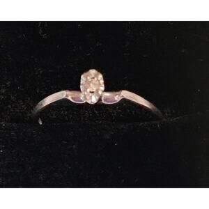 Diamond Promise Engagement Ring TRC 10K Size 6